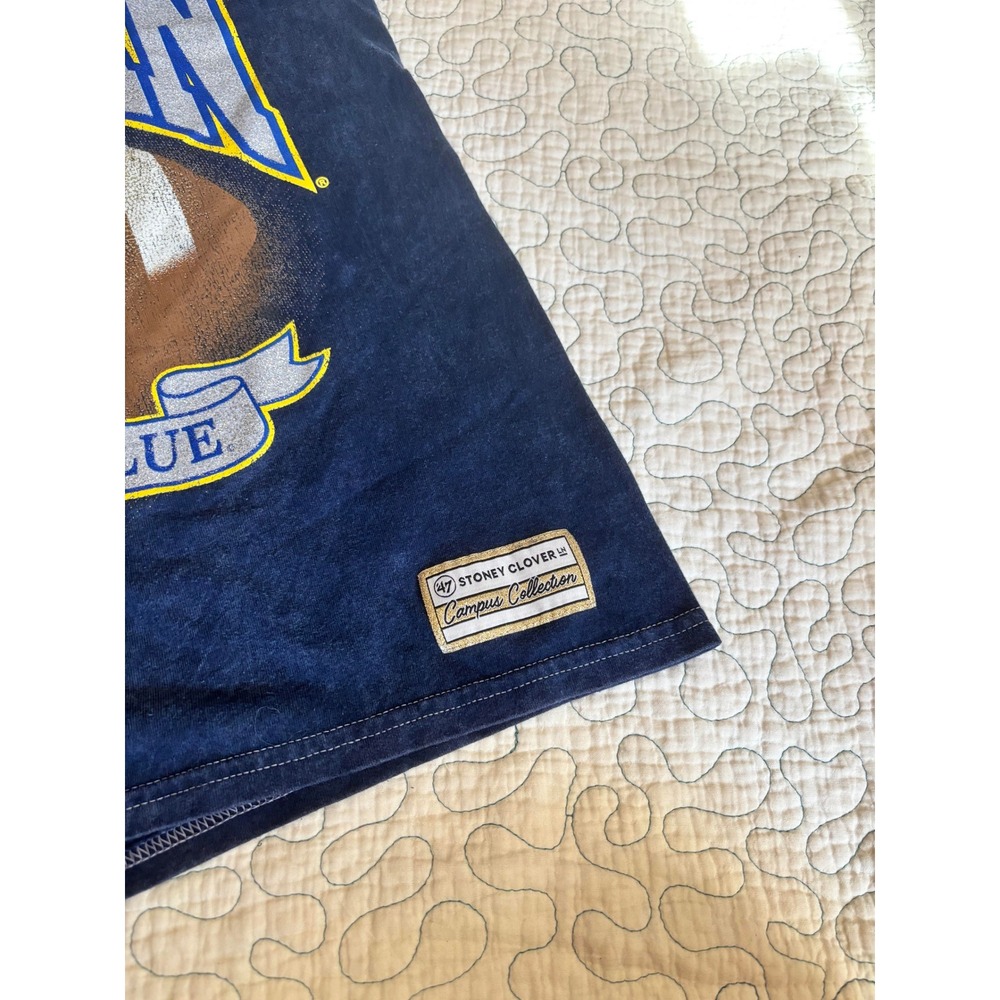 47 Brand Stoney Clover Michigan Wolverines Glitter Shirt Size Medium - Picture 3 of 5